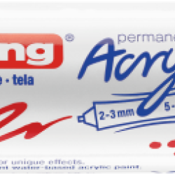 Akrila marķieris Edding 5400 2-10mm, divpusējs, nošķelts, sarkans