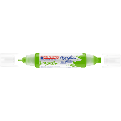 Akrila marķieris Edding 5400 2-10mm, divpusējs, nošķelts, dzeltenīgi zaļš