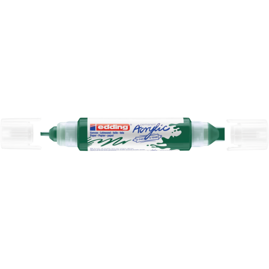 Akrila marķieris Edding 5400 2-10mm, divpusējs, noapaļots, zaļš