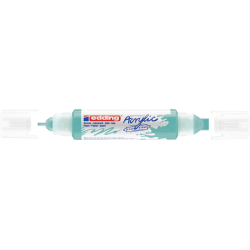 Akrila marķieris Edding 5400 2-10mm, divpusējs, nošķelts, tirkīza