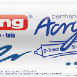 Akrila marķieris Edding 5400 2-10mm, divpusējs, nošķelts, zils