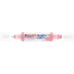 Akrila marķieris Edding 5400 2-10mm, divpusējs, nošķelts, gaiši rozā