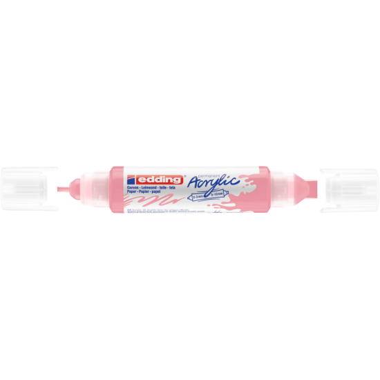 Akrila marķieris Edding 5400 2-10mm, divpusējs, nošķelts, gaiši rozā