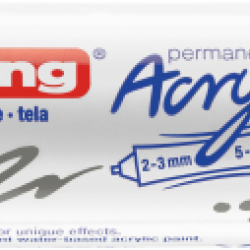Akrila marķieris Edding 5400 2-10mm, divpusējs, nošķelts, pelēks