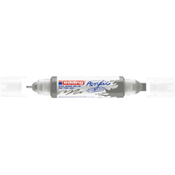 Akrila marķieris Edding 5400 2-10mm, divpusējs, nošķelts, pelēks
