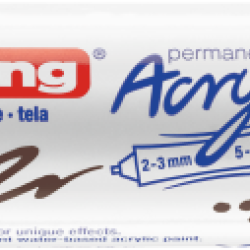 Akrila marķieris Edding 5400 2-10mm, divpusējs, nošķelts, brūns