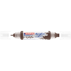 Akrila marķieris Edding 5400 2-10mm, divpusējs, nošķelts, brūns