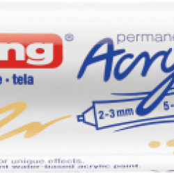 Akrila marķieris Edding 5400 2-10mm, divpusējs, nošķelts, pasteļdzeltens