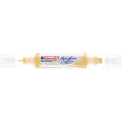Akrila marķieris Edding 5400 2-10mm, divpusējs, nošķelts, pasteļdzeltens