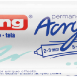 Akrila marķieris Edding 5400 2-10mm, divpusējs, nošķelts, pasteļzils