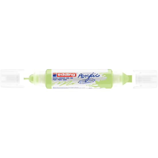 Akrila marķieris Edding 5400 2-10mm, divpusējs, nošķelts,pasteļzaļš