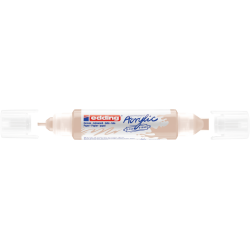 Akrila marķieris Edding 5400 2-10mm, divpusējs, nošķelts, bēšs