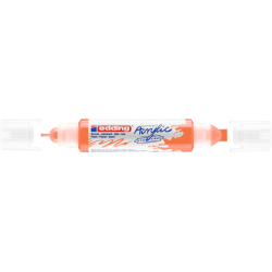 Akrila marķieris Edding 5400 2-10mm, divpusējs, nošķelts, neona oranžs