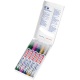 Akrila marķieru komplekts Edding 5100 2-3mm, 5 metāliskas krāsas
