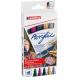 Akrila marķieru komplekts Edding 5100 2-3mm, 5 metāliskas krāsas