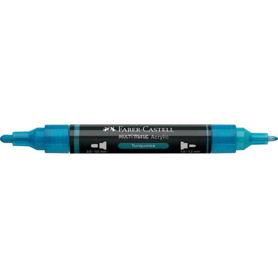 Akrila marķieris Faber-Castell Multimark SP, 1-3mm, konisks, divpusējs, 313