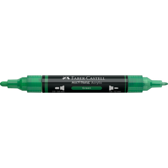 Akrila marķieris Faber-Castell Multimark SP, 1-3mm, konisks, divpusējs, 316
