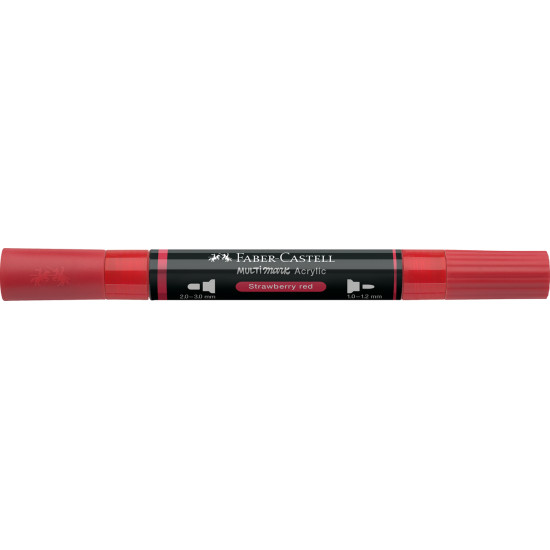 Akrila marķieris Faber-Castell Multimark SP, 1-3mm, konisks, divpusējs, 219