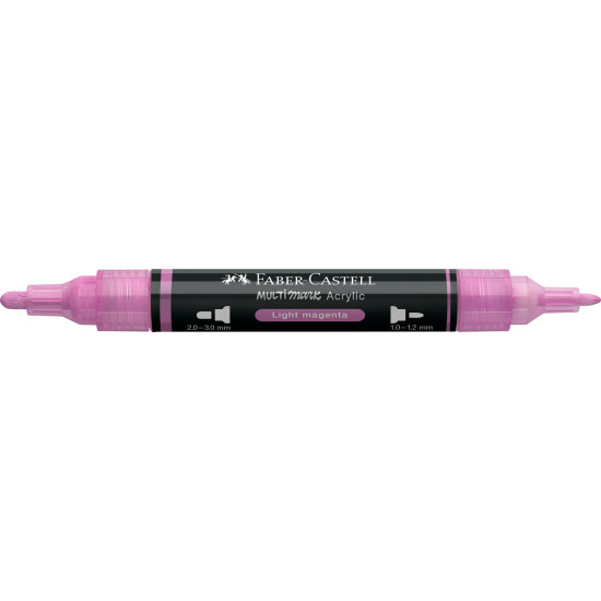 Akrila marķieris Faber-Castell Multimark SP, 1-3mm, konisks, divpusējs, 119