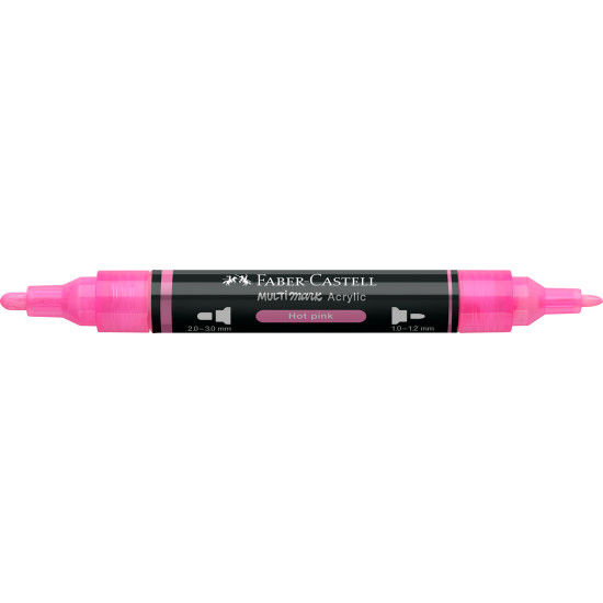 Akrila marķieris Faber-Castell Multimark SP, 1-3mm, konisks, divpusējs, 329