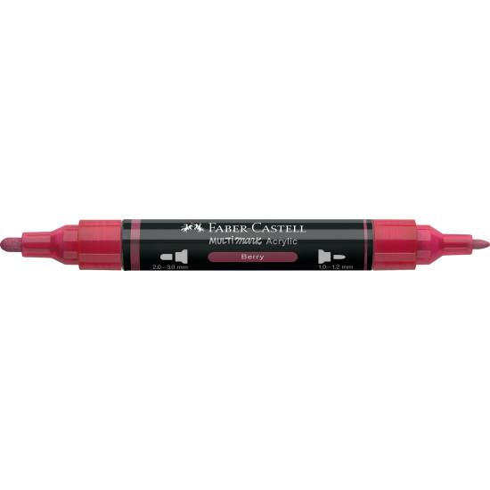 Akrila marķieris Faber-Castell Multimark SP, 1-3mm, konisks, divpusējs, 433