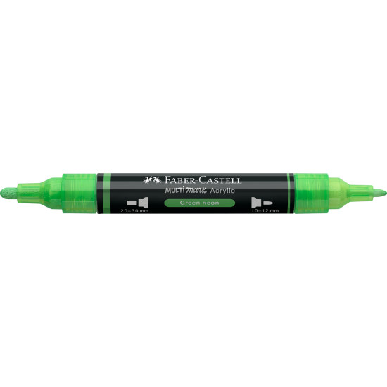 Akrila marķieris Faber-Castell Multimark SP, 1-3mm, konisks, divpusējs, 257