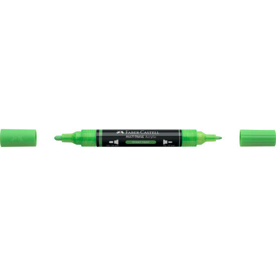 Akrila marķieris Faber-Castell Multimark SP, 1-3mm, konisks, divpusējs, 257