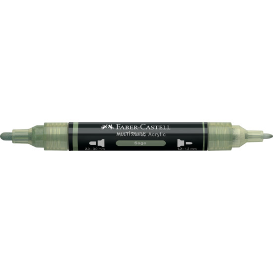 Akrila marķieris Faber-Castell Multimark SP, 1-3mm, konisks, divpusējs, 172