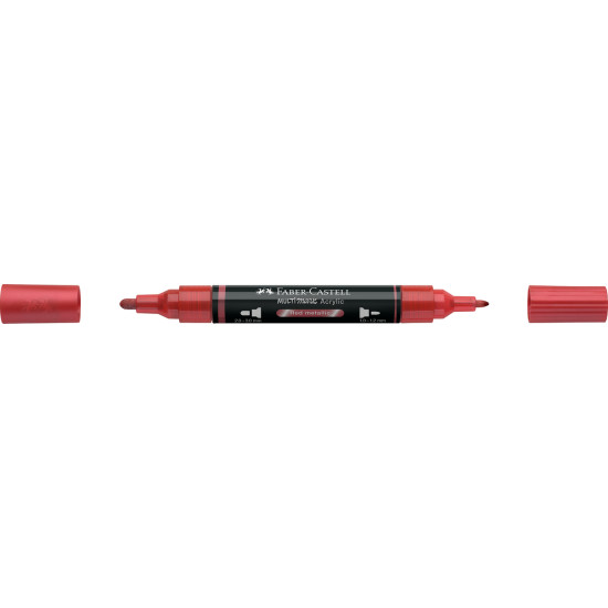 Akrila marķieris Faber-Castell Multimark SP, 1-3mm, konisks, divpusējs, 296