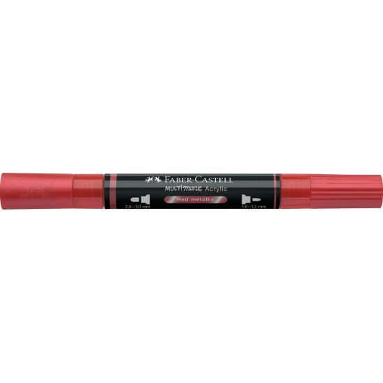Akrila marķieris Faber-Castell Multimark SP, 1-3mm, konisks, divpusējs, 296