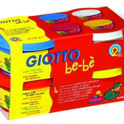Пластилин Giotto Be-Be 4x100г натуральный