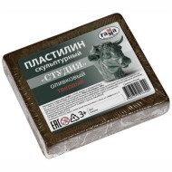 Пластилин Gamma Studija Olive Hard, Olive Green, 0.5 кг