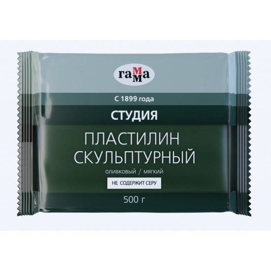 Пластилин STUDIJA Olive Soft 0.5 кг