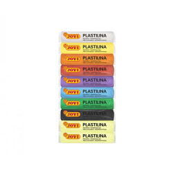 Plastilīns Jovi 15g, 8 pamatkrāsas + 2 luminscējošas