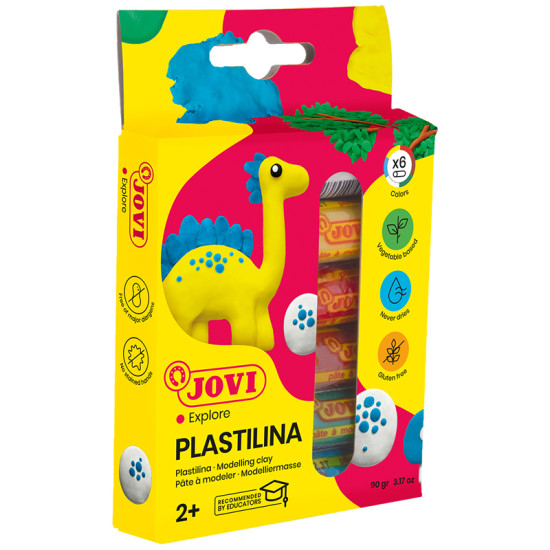 Plastilīns Jovi, 6 krāsas
