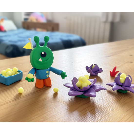 Plastilīns Jovi 7018, 50g, tumsā spīdošs