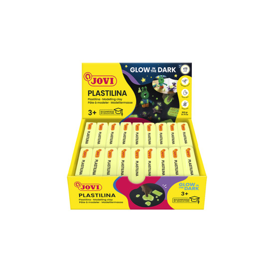 Plastilīns Jovi 7018, 50g, tumsā spīdošs