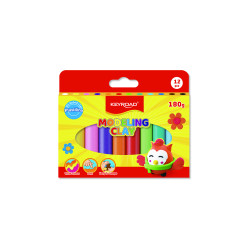Plastiliin Keyroad 12-värvi, 180g