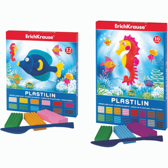 ***Plastilīns Erich Krause, 10 krāsas