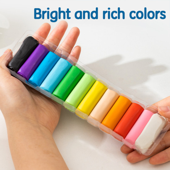 Plastiliin DELI 12-värvi, 200g