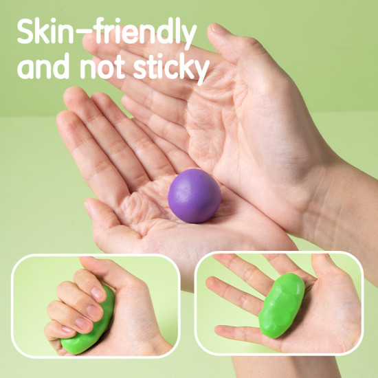 Plastiliin DELI 12-värvi, 200g