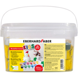 Пластилин EFA Plast Kids 2кг белый с 14 красками
