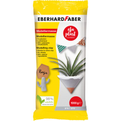 Модельная глина Eberhard Faber Classic 1кг серый воздушносохнущая