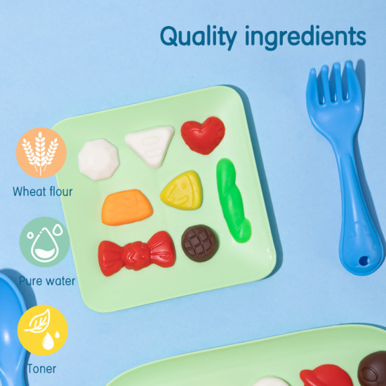 Modelleerimismass DELI Jäätised 6-värvi komplekt