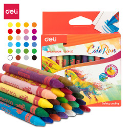 Восковые мелки Deli Colorun 24 цвета