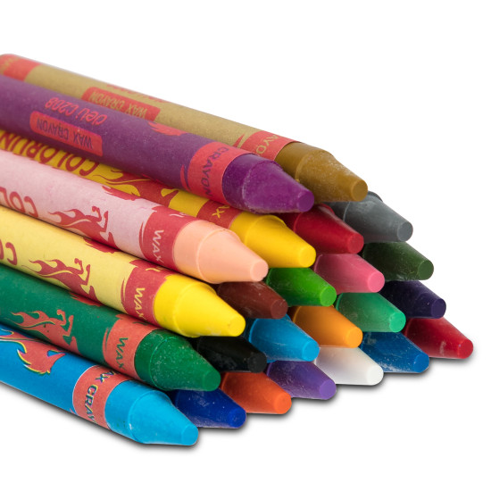 Восковые мелки Deli Colorun 24 цвета