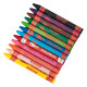 Восковые мелки DELI Colorun 12 ярких цветов