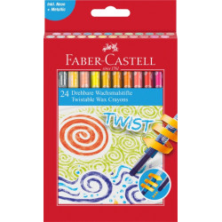 Восковые карандаши Faber-Castell Twistable 24цвета