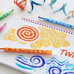 Восковые карандаши Faber-Castell Twistable 24цвета