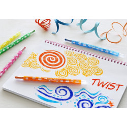 Восковые карандаши Faber-Castell Twistable 24цвета